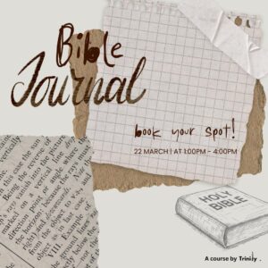 Bible journaling session