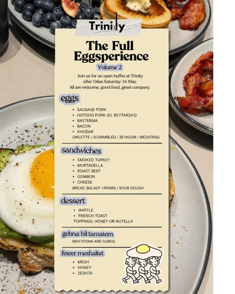 Eggsperience menu